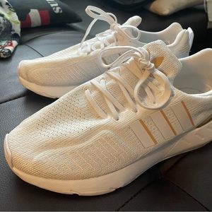 Adidas running shoes- womens worn once!